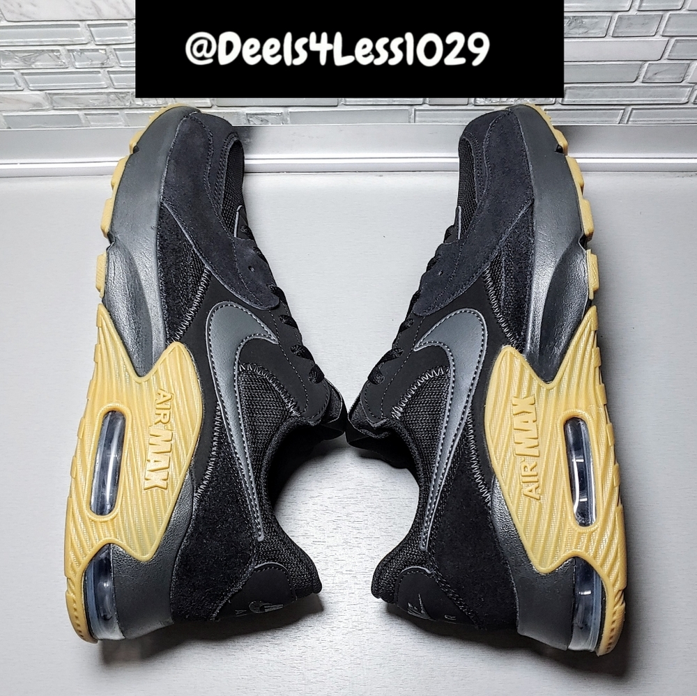 Nike Air Max Excee Running Mens Black Anthracite Gum Brown - Picture 5 of 6